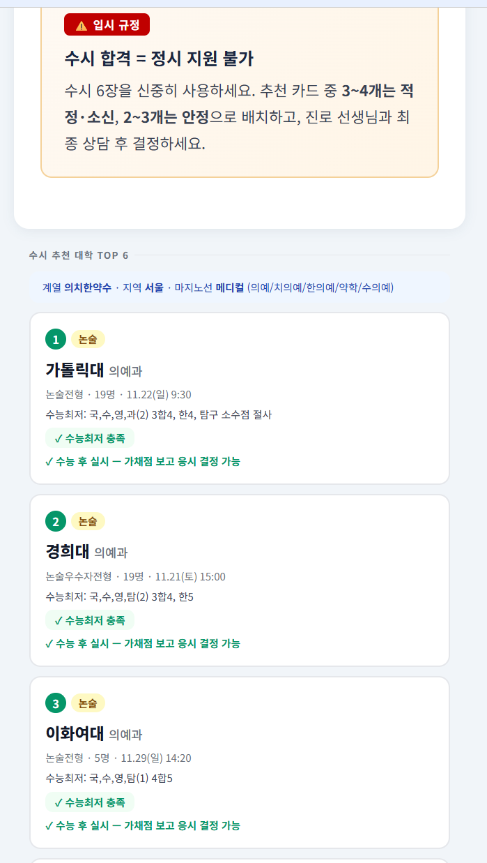 수시 6장 구체 추천